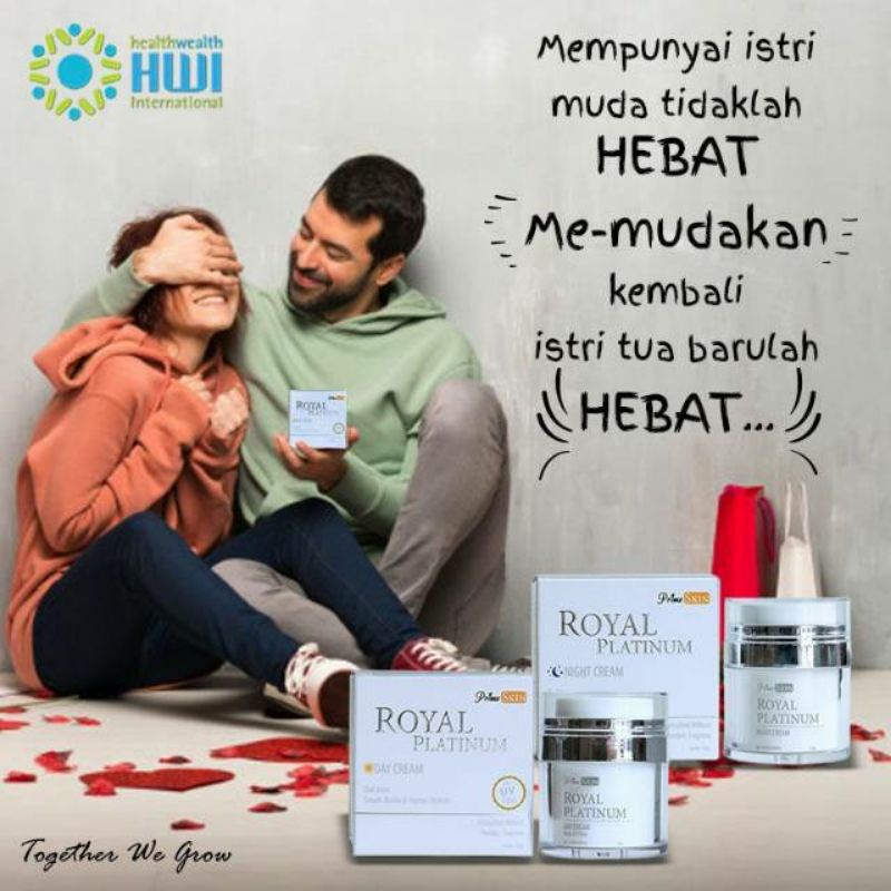Primeskin Royal Platinum HWI Cream pemutih wajah,menyamarkan kerutan,dan flek hitam[30g]