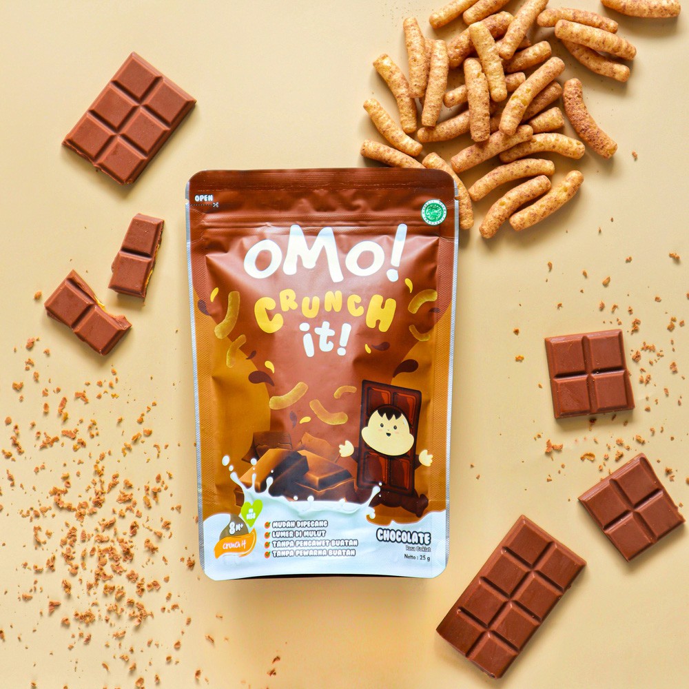 OMO! CRUNCH IT CHOCOLATE – Snack Sehat Bayi 8 Bulan