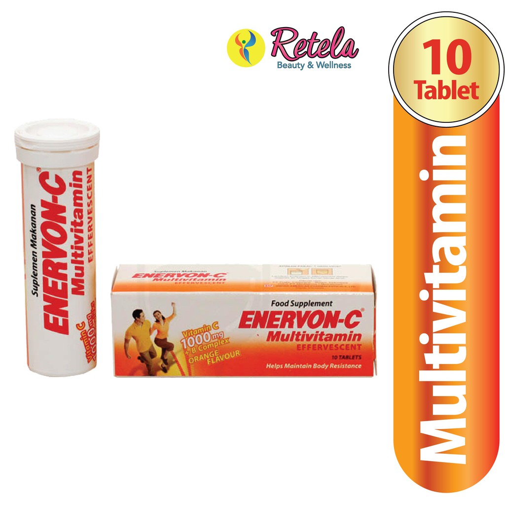 Enervon C Effervescent Tube 10 Tablet Multivitamin/Vitamin C