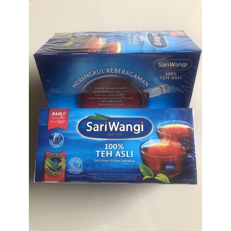 

Sari wangi teh celup box isi 25 kantong