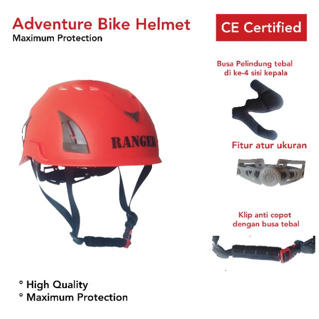 [Bonus] Helm Sepeda Lipat, Helm Sepeda Untuk Adventure, Bonus Kacamata Gowes Dan Pijitan Leher