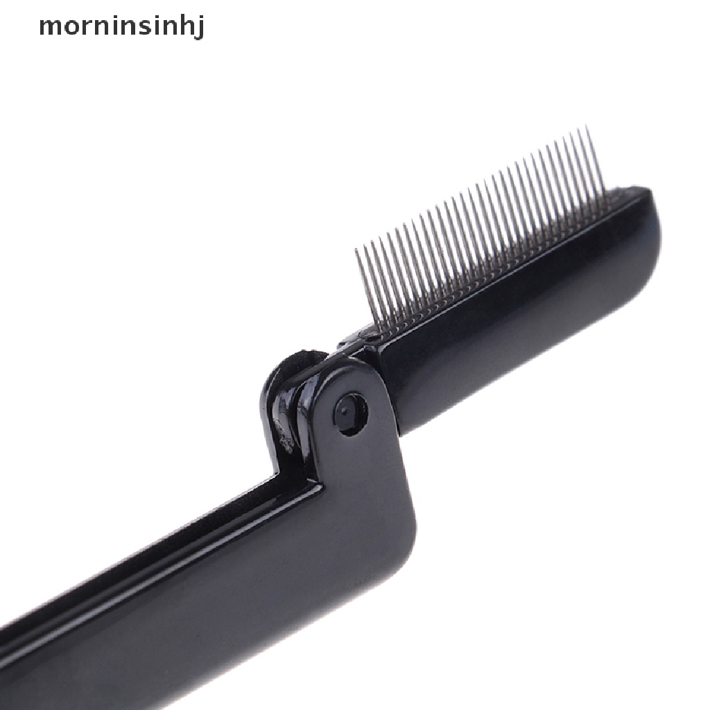 Mor Sisir Bulu Mata Lipat Bahan Metal Warna Hitam