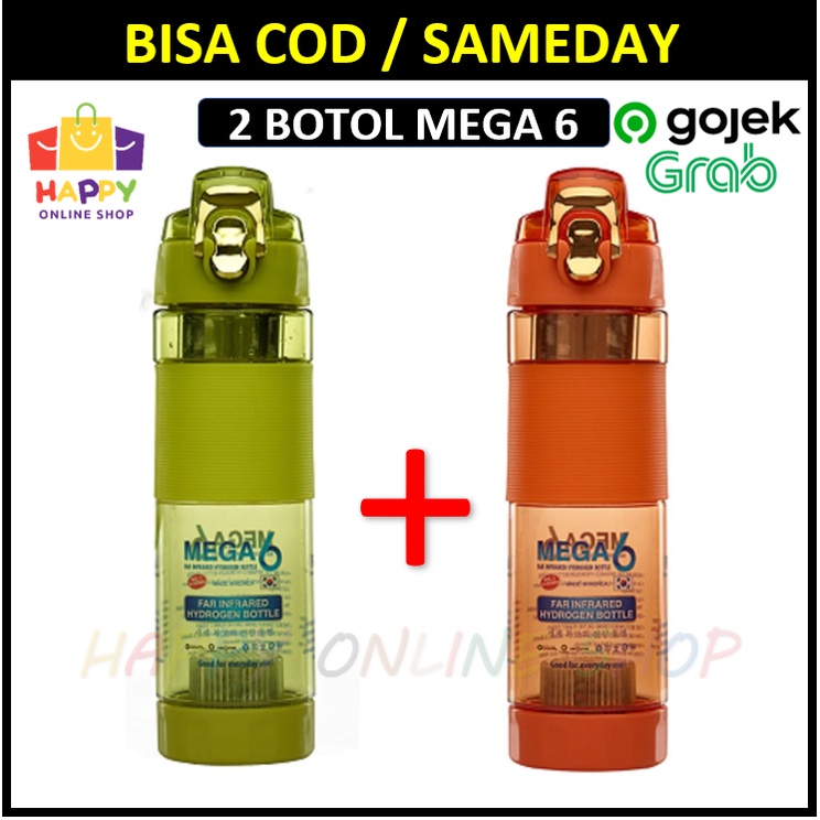 PROMO TERBARU!! Bisa COD -  Mega 6 Far Infrared Hydrogen Water (Botol Mega 6 Terapi Diabetes)