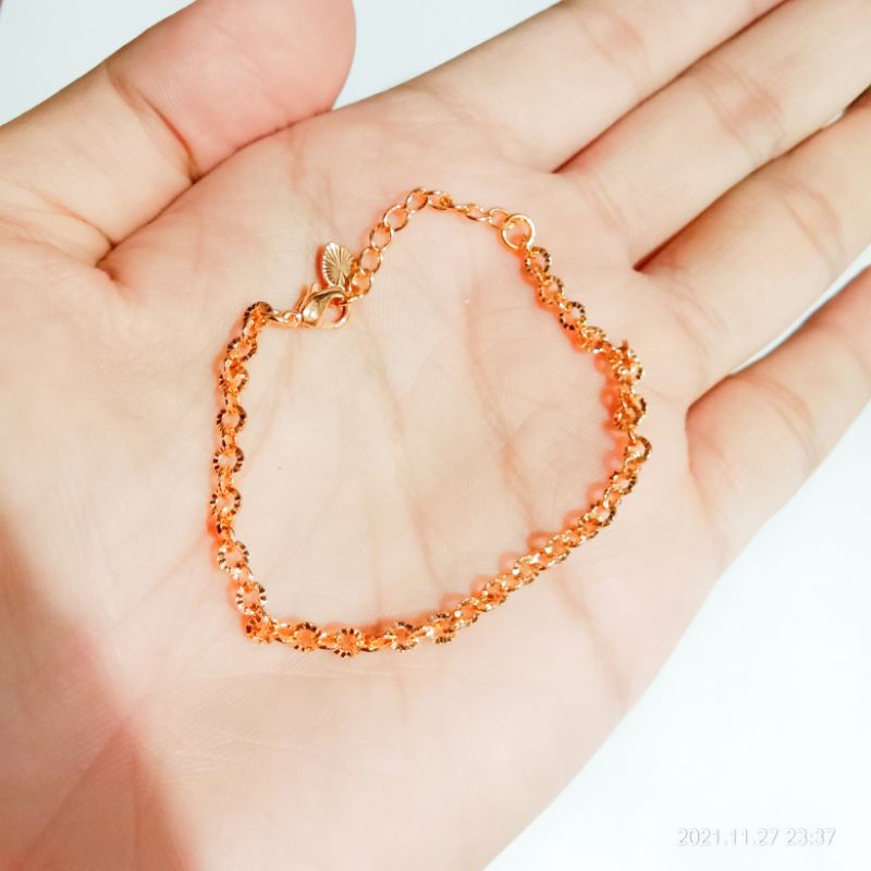 gelang anak perempuan warna emas gelang anak xuping model rantai