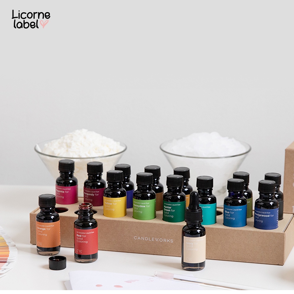 [Share 5ml] Candle Liquid Colorant - Pewarna Lilin Korea / Reed Diffuser Cair Oil Soluble - Oil Based Candle work