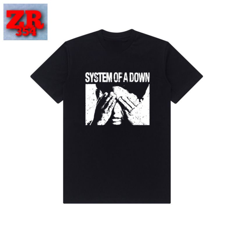 KAOS BAND METAL | KAOS SYSTEM OF A DOWN | KAOS BAND METAL SYSTEM OF A DOWN | T SHIRT BAJU DISTRO MUS
