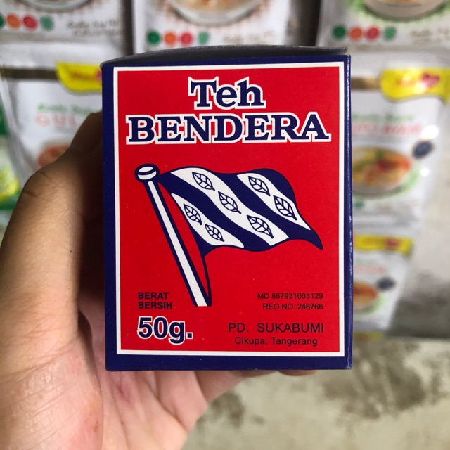 

Teh Bubuk Bendera 50gr