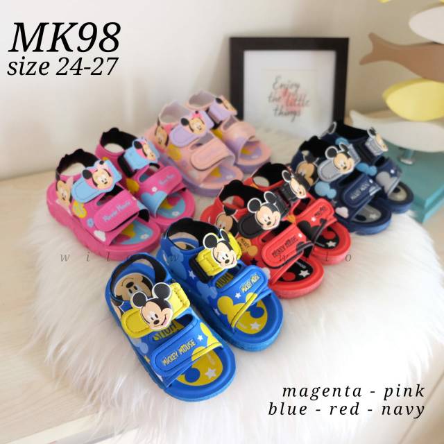 Sandal Sepatu Anak Mickey Mouse Ori Thailand - MK98 Kids