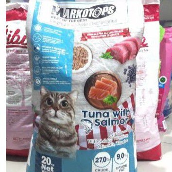 GRAB/GOJEK MARKOTOPS 20 KG - MAKANAN KUCING MARKOTOPS - RASA TUNA WITH SALMON