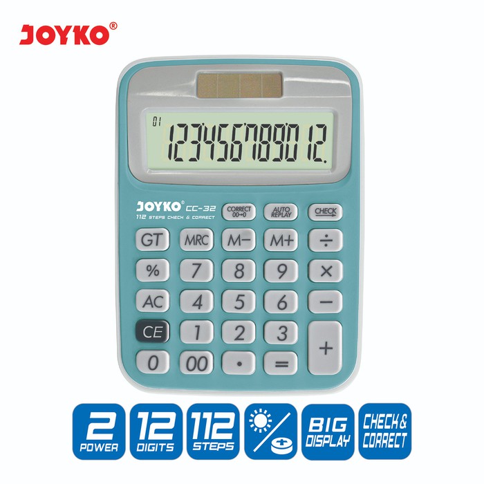 

Calculator / Kalkulator Joyko CC-32 / 12 Digits / Check Correct