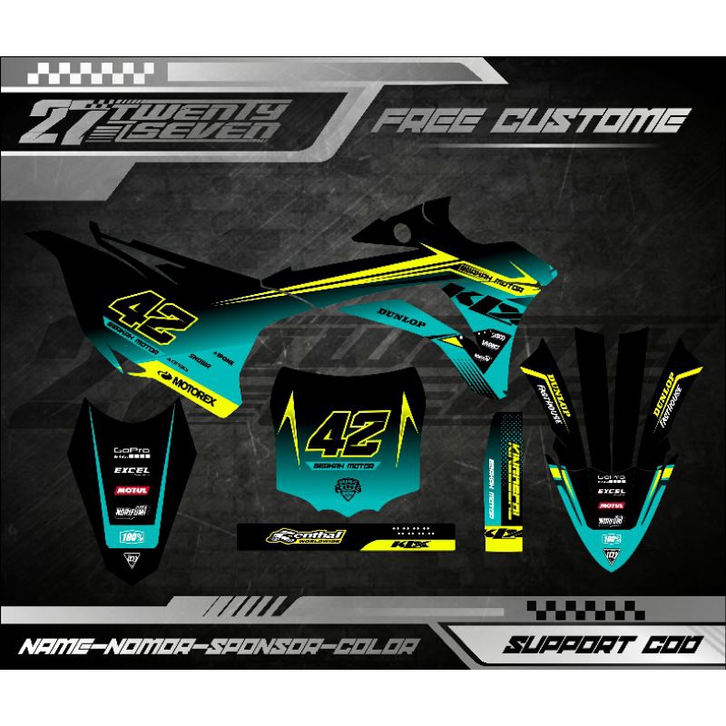 DECAL KX 85 FULL BODY DECAL KX 85 BEBEK STANDAR