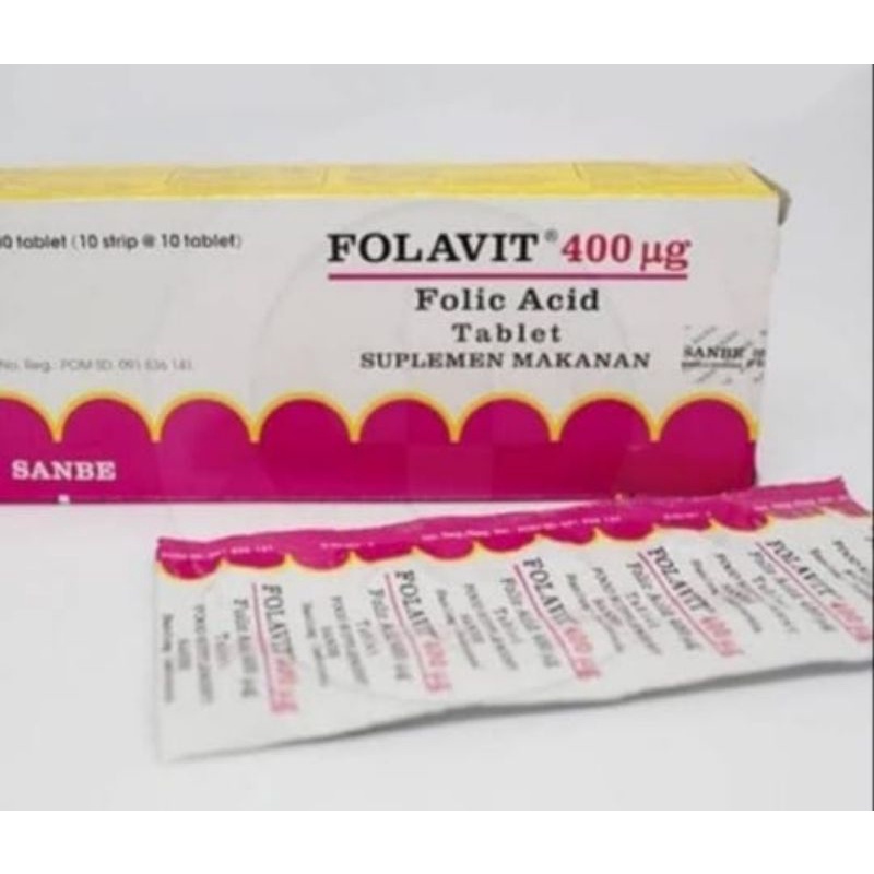 Folavit 400mg/strip
