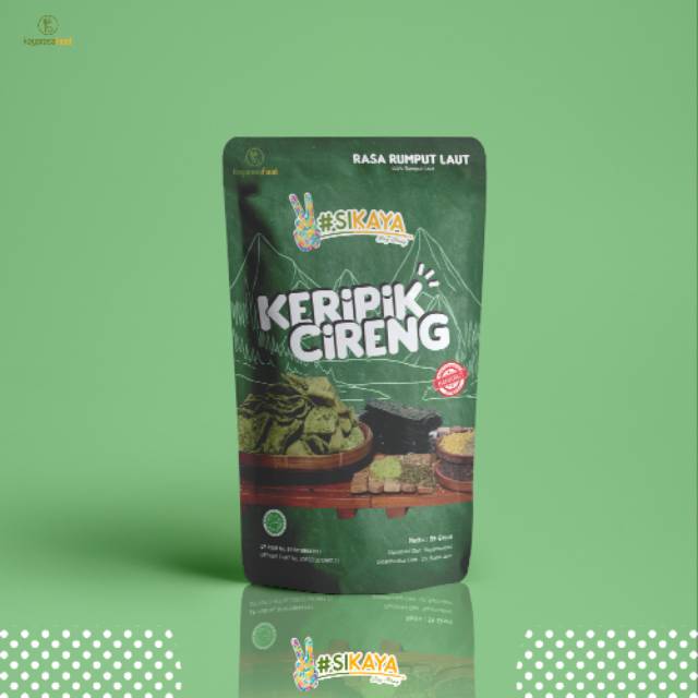 

Keripik cireng sikaya rasa rumput laut 55 gr