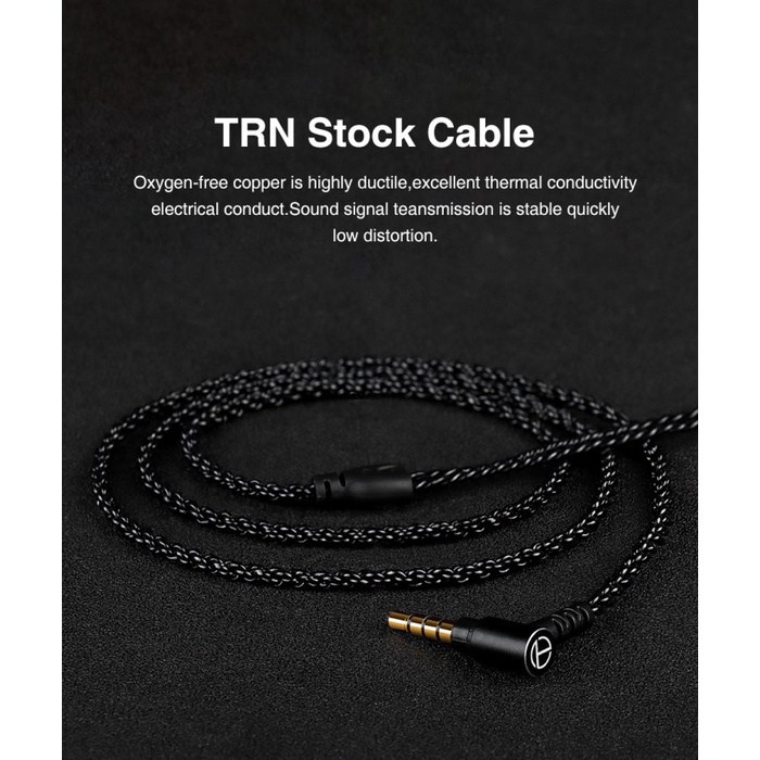 TRN A1 Earphone Cable with Mic Kabel KZ IEM CCA TRN MT1 Pro EDX Pro QKZ AK6 Pro