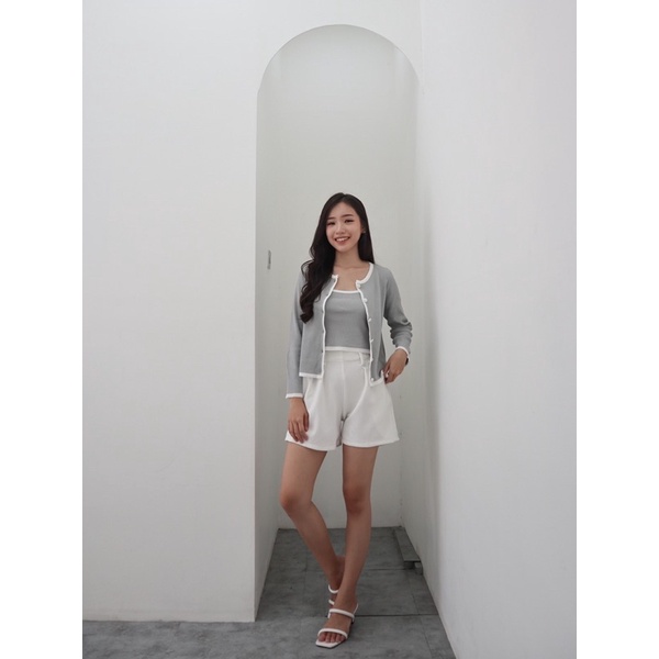 [LUXE.DLABEL] - D19 INNER &amp; OUTER | Atasan Rajut Import wanita Kaos wanita Atasan Wanita Atasan Korea wanita Korean top Croptop Croptee Atasan perempuan Top premium quality