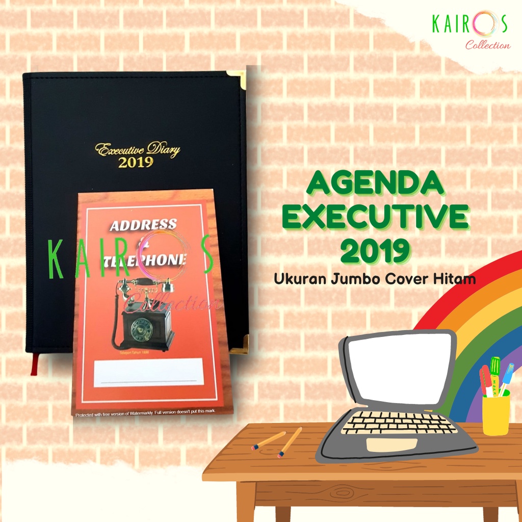 Agenda Executive 2019 Ukuran Jumbo Cover Hitam