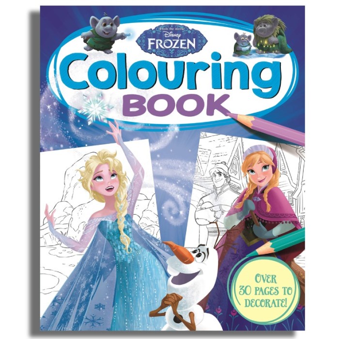 Diskon Spesial Buku Mewarnai Disney Princess Frozen Adventure Coloring Book Terbaru