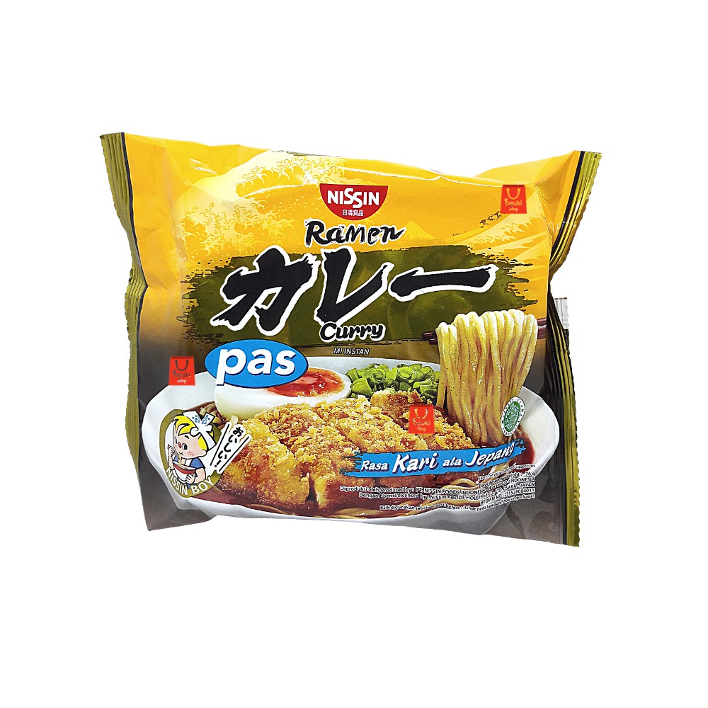 

ECER Pas Curry Ala Jepang Mie Instan Nissin Ramen Rasa Kari - 76gr