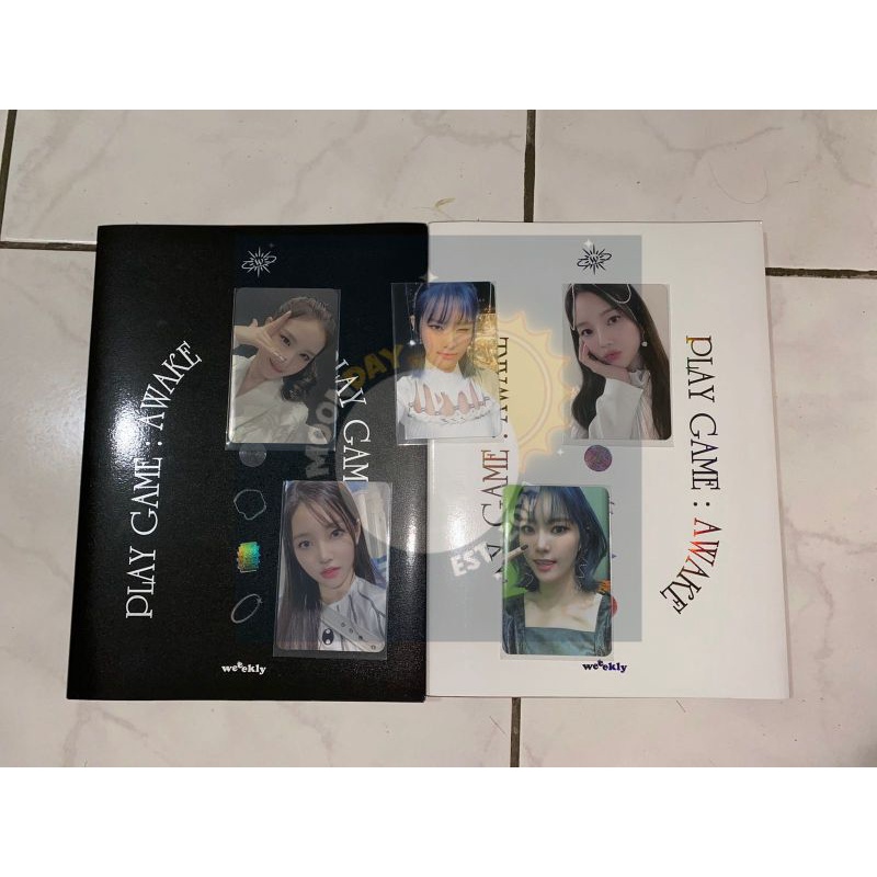 Photocard & album only weeekly jihan soojin monday zoa play game awake pga