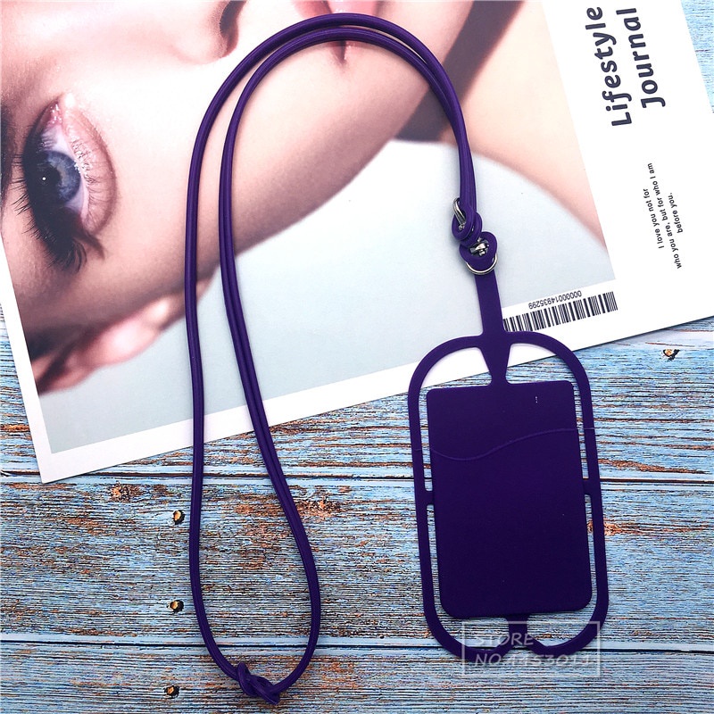 Tali lanyard Holder Case Handphone Universal Bahan Silikon