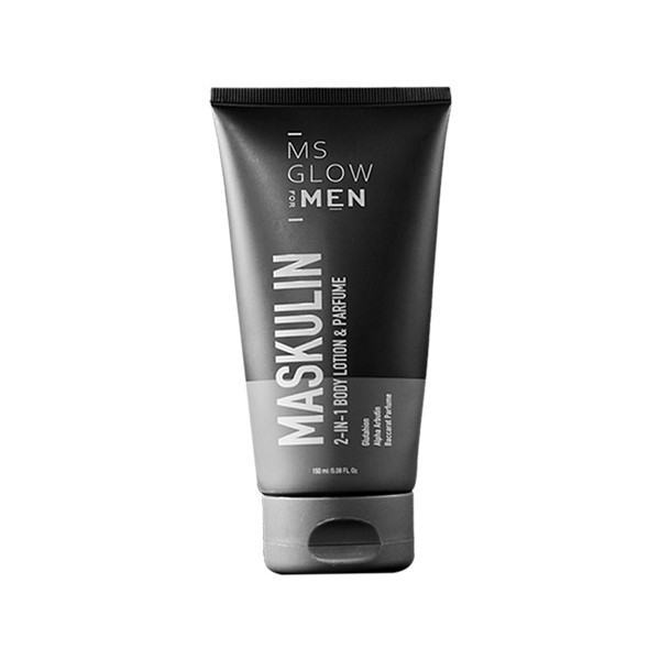 HAND BODY MS GLOW FOR MEN MASKULIN 2 IN 1 ORIGINAL BODY LOTION & PARFUME