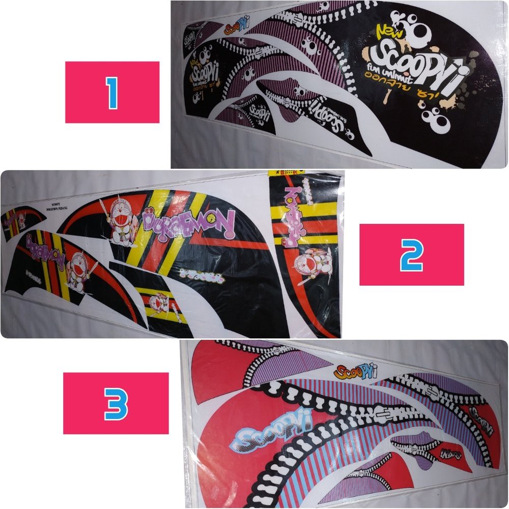 Striping Sticker Variasi Motor Yamaha Scoopy Terbaru