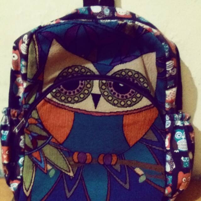 Tas Ransel Thailand - Motif Burung Hantu