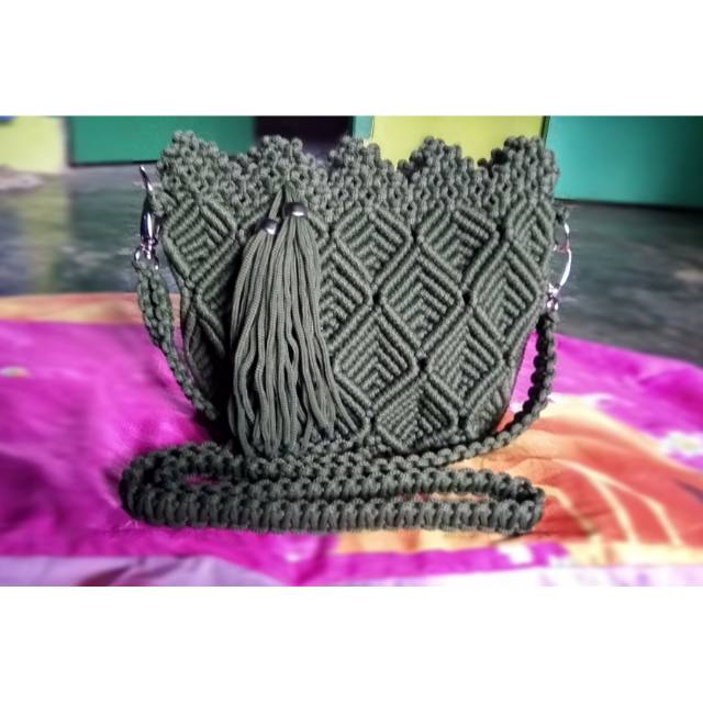 Tas Talikur Motif Daun