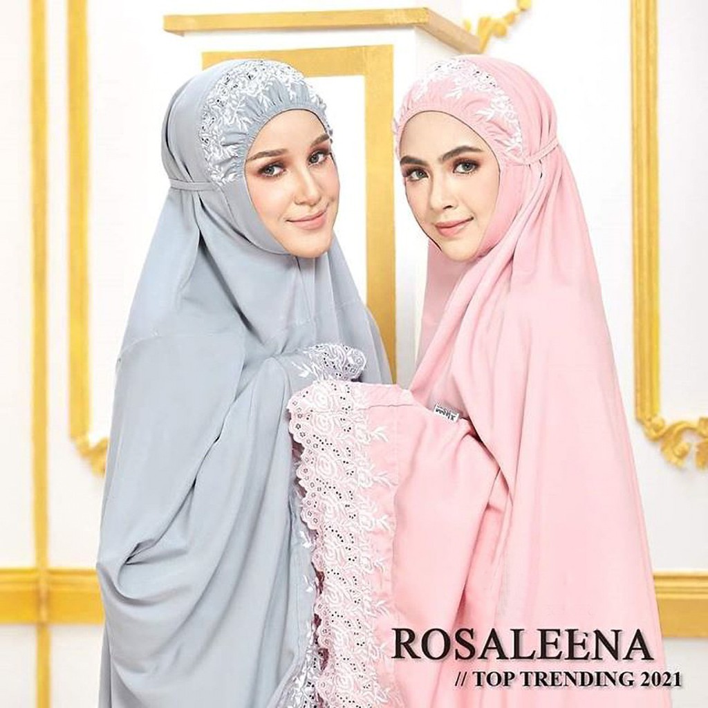 Mukena Rosaleena Jumbo Dewasa katun Import Premium Adem Rosalena Siti Khodijah