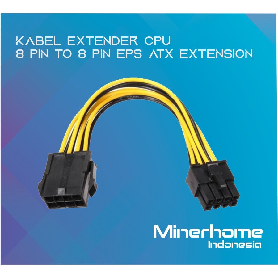 Kabel Extender CPU EPS 8 Pin Female to 8 Pin Male