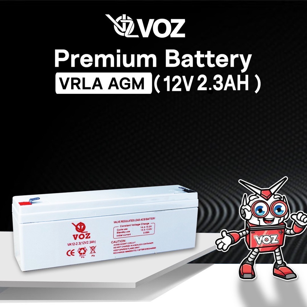 VOZ VRLA 12V 2.3Ah |  Aki VRLA /Aki kering