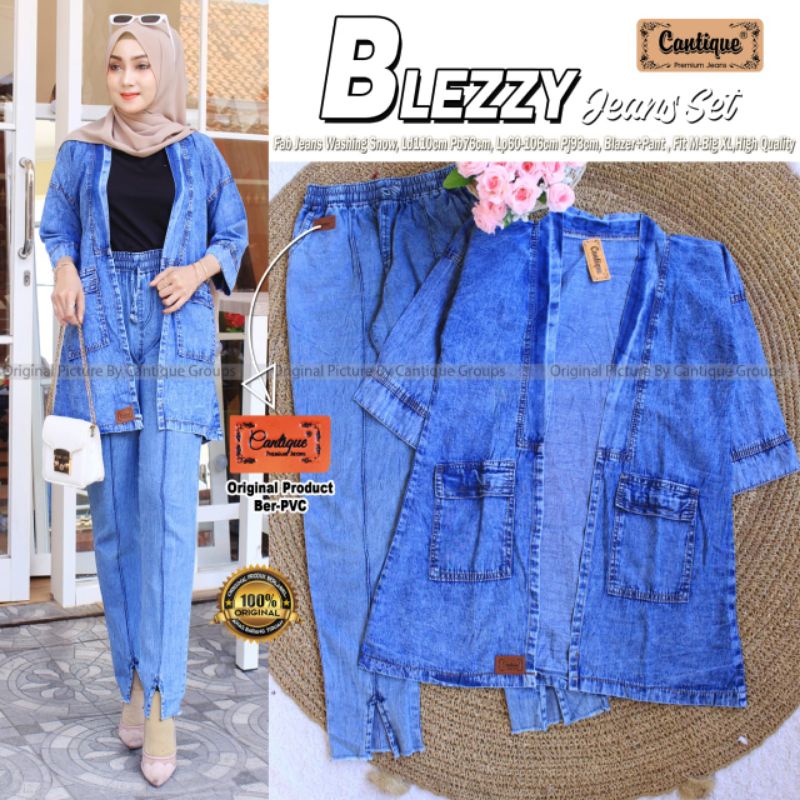 ONESET BLEZZY JEANS SET BLAZER DAN CELANA