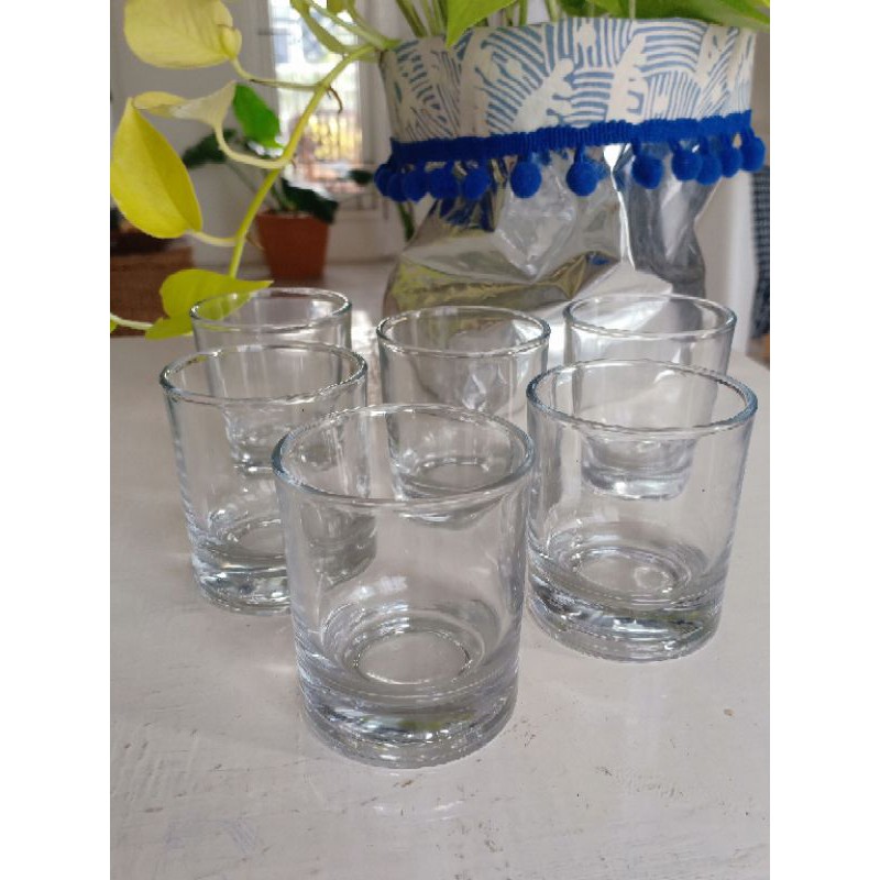 gelas sloki/gelas lilin diy 1/2 lusin