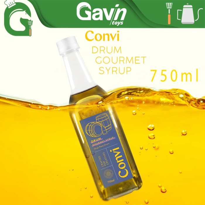 

Sirup Rasa Rum - Convi Drum Gourmet Syrup 750ml Mocktail Mojito Sirup