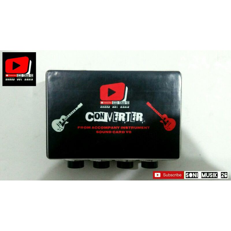 Converter Soundcard V8 - 4 Input High Quality (Converter Soundcard V8 Pasif)