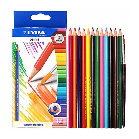 PENSIL WARNA LYRA OSIRIS AQUARELL - 12 WARNA - LARUT DALAM AIR - 2531120