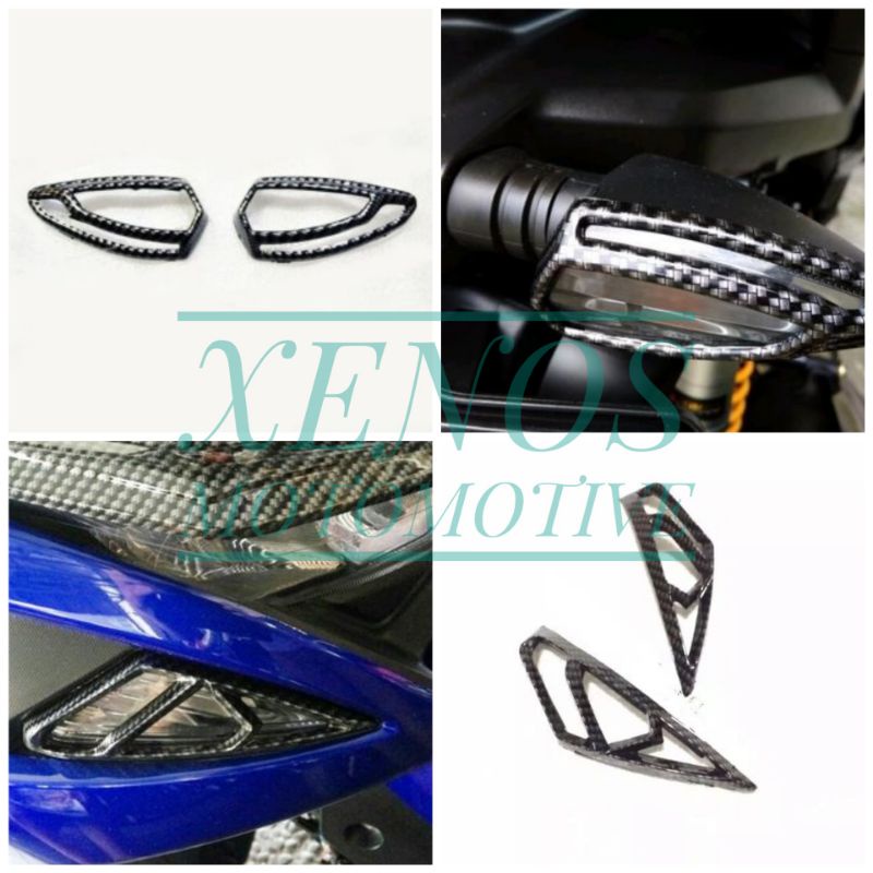COVER TUTUP VARIASI SEIN DEPAN BELAKANG CARBON NEMO YAMAHA AEROX 155