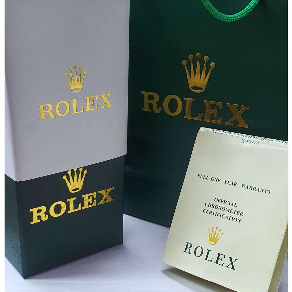 Box Jam Rolex Hijau Full Set Lengkap Dengan Sertifikat - Full Set