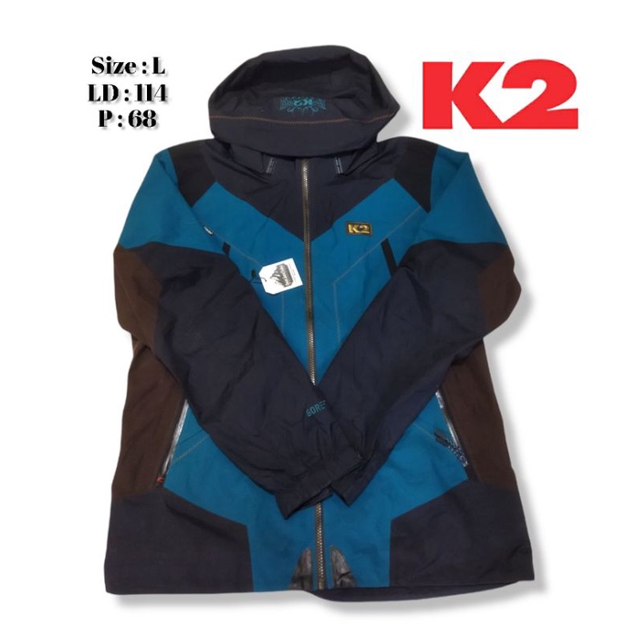 jaket outdoor second k2 goretex size l