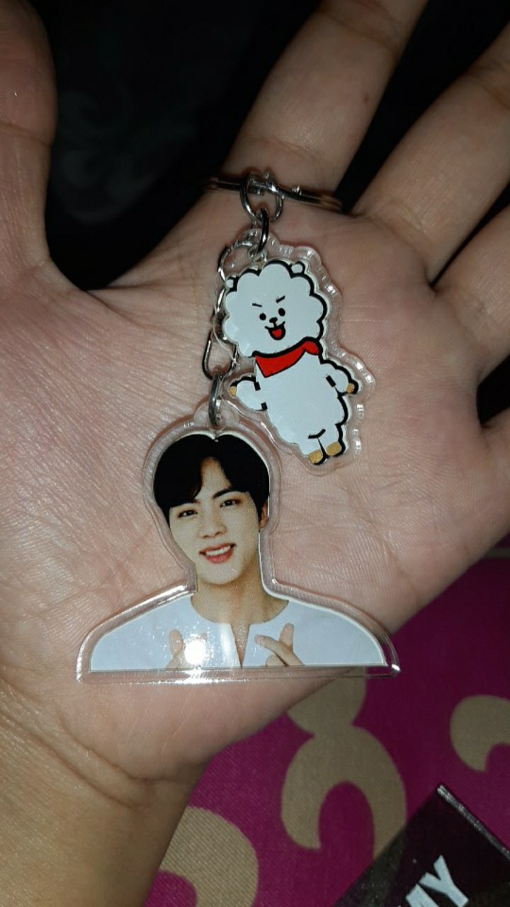 Kpop Bts Bt21 Cute Keychain Akrilik Keyring.gantungan Kunci Bts. Minor 3
