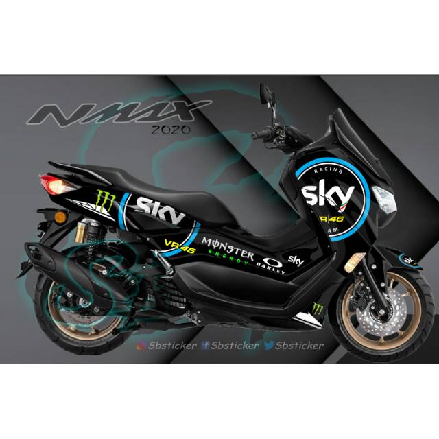 Decal nmax 2020 new sky valenrino rossi