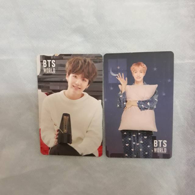 Suga photocard + Jhope game coupon BTS World