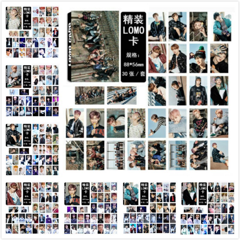 (Gratis Ongkir) 30Pcs Kartu Foto KPOP Photocard Lomo Wings Seri BTS You Never Walk Alone