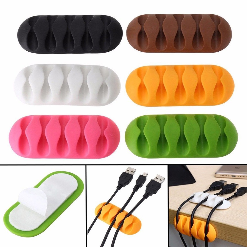 Klip Organizer Kabel Headphone Model Gulung