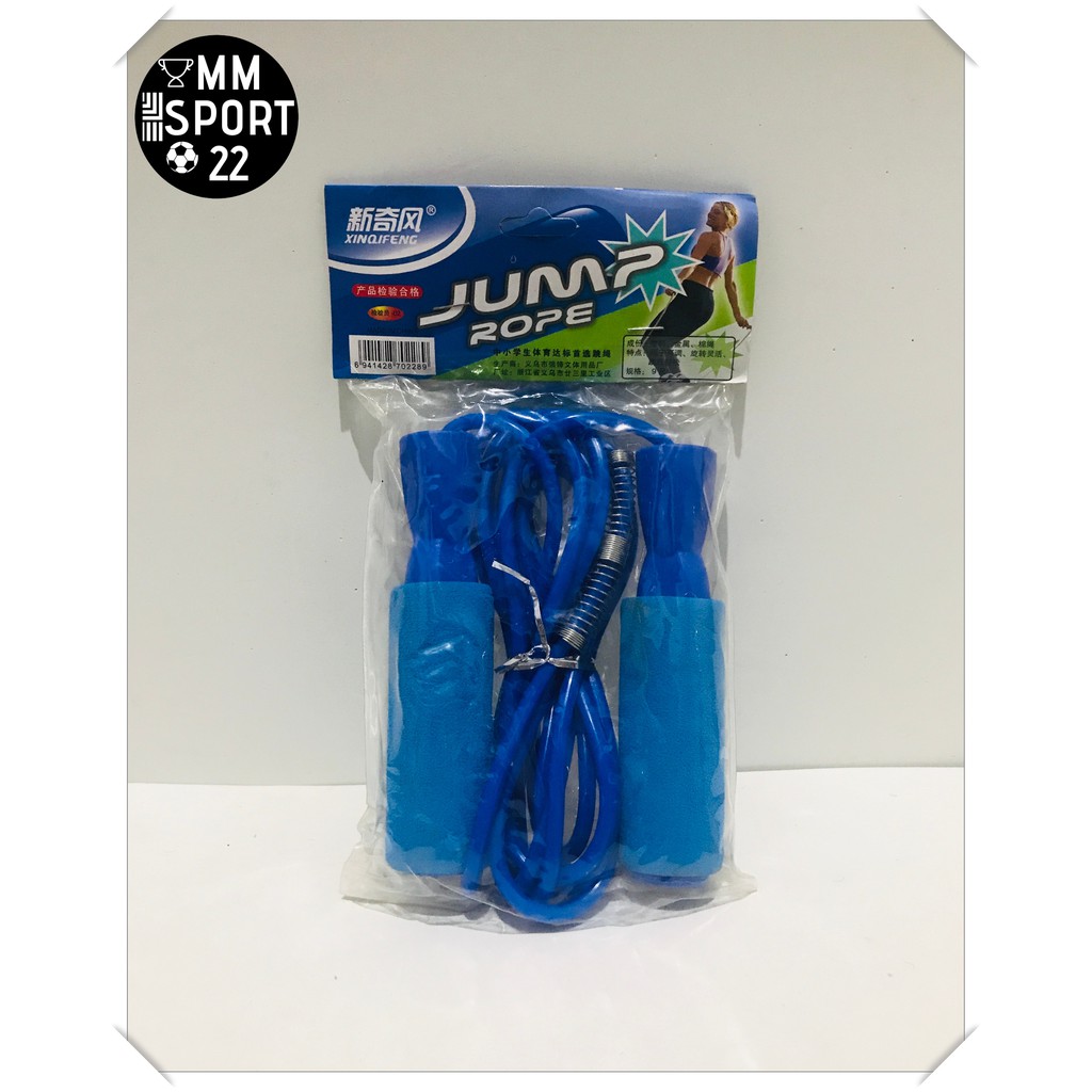 Tali Skipping / Lompat tali Adjustable dengan Foam Anti Slip