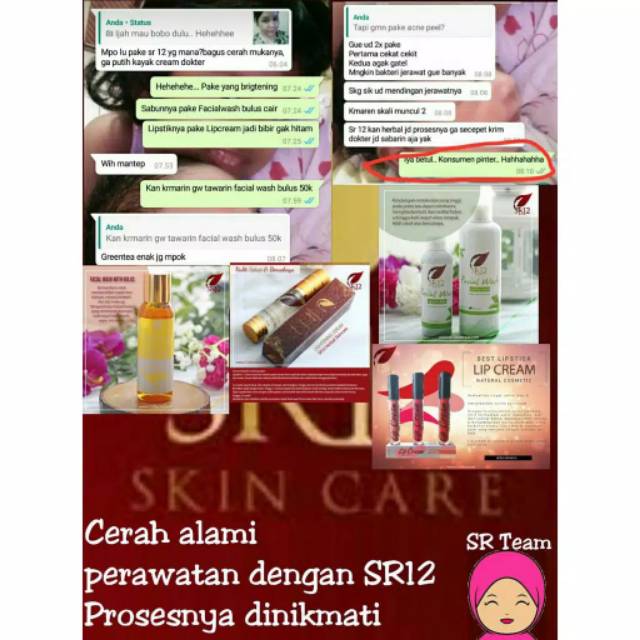 SERUM PEMUTIH SR12 HEMPAS FLEK HITAM / SERUM GLOWING / LIGHTENING SERUM SR12 / MEMUTIHKAN WAJAH ALAMI / BRIGHTENING SERUM