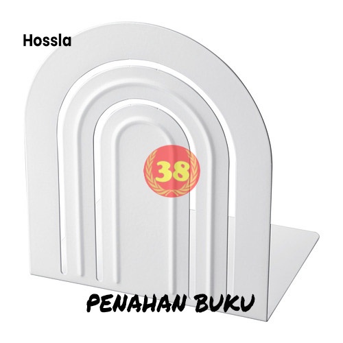 

Hossla Penahan buku, putih bahan besi