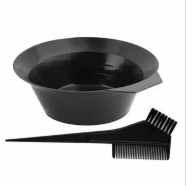 MANGKUK SISIR+ SISIR SEMIR RAMBUT   Mangkok Semir - KUAS WARNAI RAMBUT - HAIR CREAM COMB