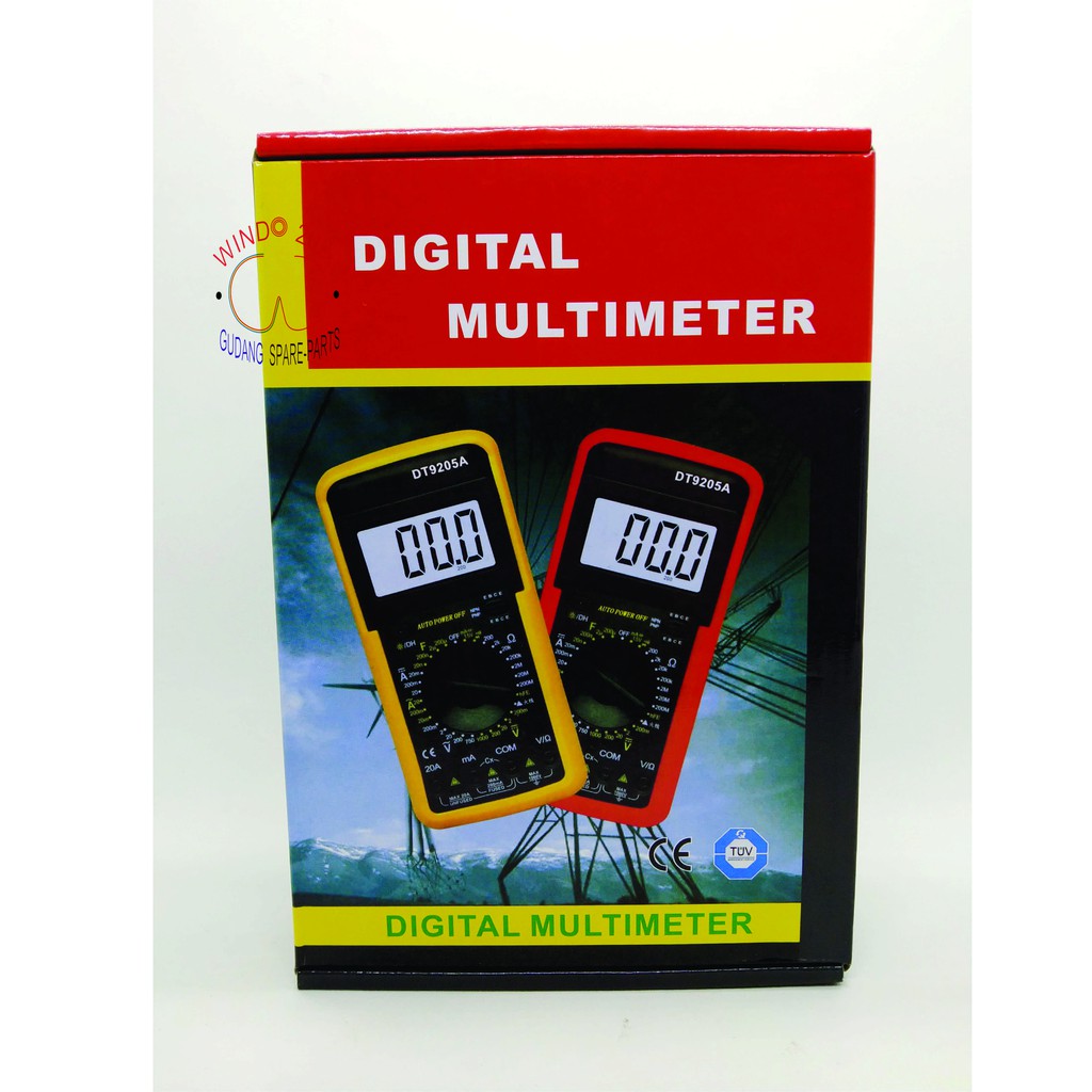 AVO METER | MULTI TESTER DIGITAL DT9205A | AVO METER DIGITAL DT9205A | DIGITAL AVO METER DT9205A