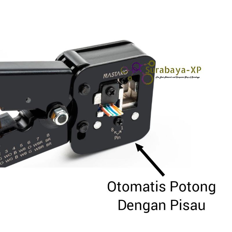 TANG KRIMPING RJ45 EZ ANTI GAGAL CAT5E CAT6 CRIMPING TOOL RJ 45